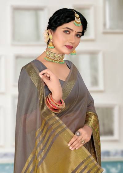 Jhankar By Sangam Organza Traditional Wear Saree Collection